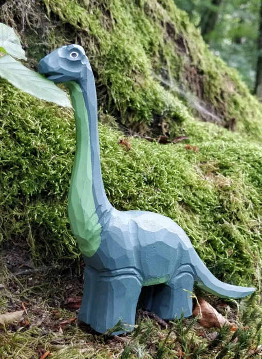 Figura Diplodocus en madera - Wudimals