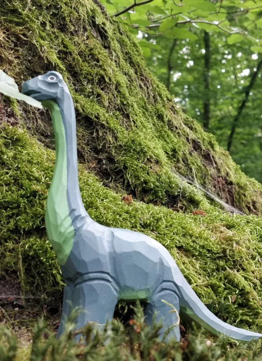 Figura Diplodocus en madera - Wudimals