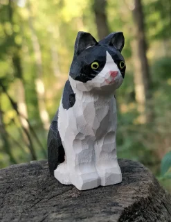 Figura gato en madera - Wudimals