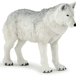 Figura papo de lobo polar blanco
