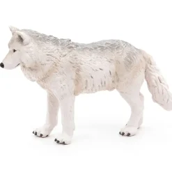 Figura papo de lobo polar blanco