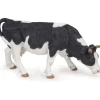 Figura vaca pastando en blanco y negro - Papo