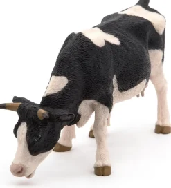 Figura vaca pastando en blanco y negro - Papo