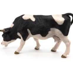 Figura vaca pastando en blanco y negro - Papo