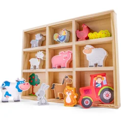 Figuras de madera Animales de la granja - New Classic Toys