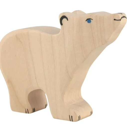 Figurina di orso polare, piccola - Holztiger