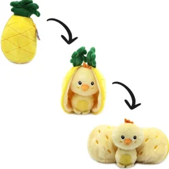 Flipetz Peluche Pollito Piña - Les Déglingos