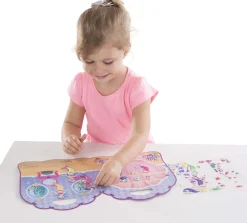 Folleto de pegatinas en relieve de la sirena - Melissa & Doug