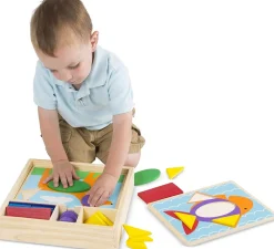 formas bloquea los patrones de aprendizaje - Melissa & Doug