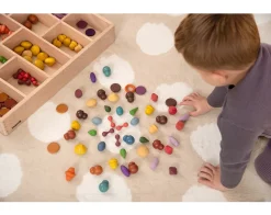 Formas de madera de colores 168 piezas - TickiT