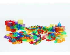 Formas geométricas de colores translúcidos 500 piezas - TickiT