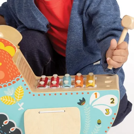 Gallina musical de madera - Manhattan Toy