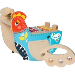 Gallina musical de madera - Manhattan Toy