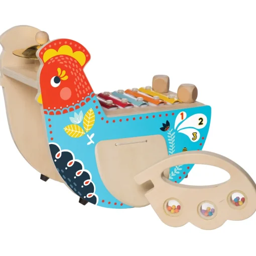 Gallina musical de madera - Manhattan Toy