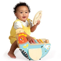 Gallina musical de madera - Manhattan Toy