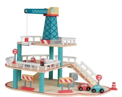 Garaje de madera con grúa - Egmont Toys