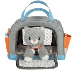 Gato con bolsa de transporte y set de cuidados - Small foot company