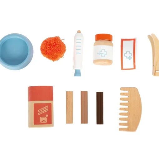 Gato con bolsa de transporte y set de cuidados - Small foot company