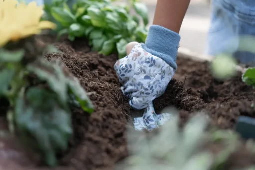 Guantes de jardinería azules Forest Friends - Little Dutch