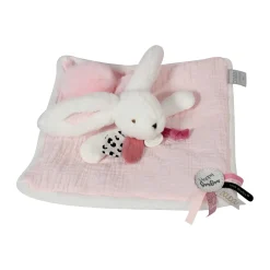 Happy Blush Doudou Pompon Rose - Doudou et Compagnie