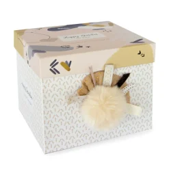Happy Wild Lapin Pompon Naturel - Doudou et Compagnie