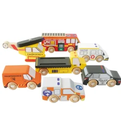 Helicóptero de emergencia y vehículos de rescate - Le Toy Van