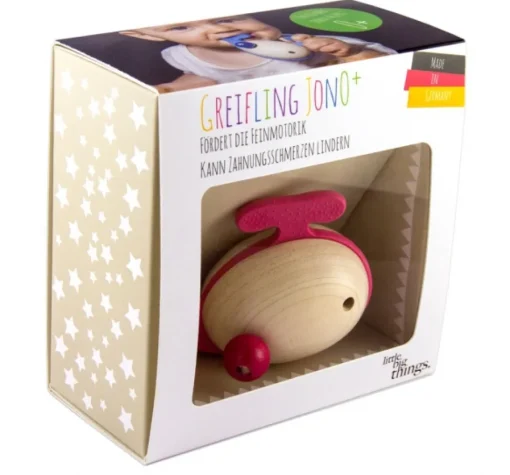 Hochet Baleine Jon0+ rosa - Little Big Things