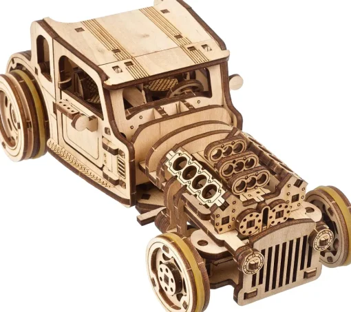 Hot Rod El Ratón Furioso modelo mecánico - Ugears