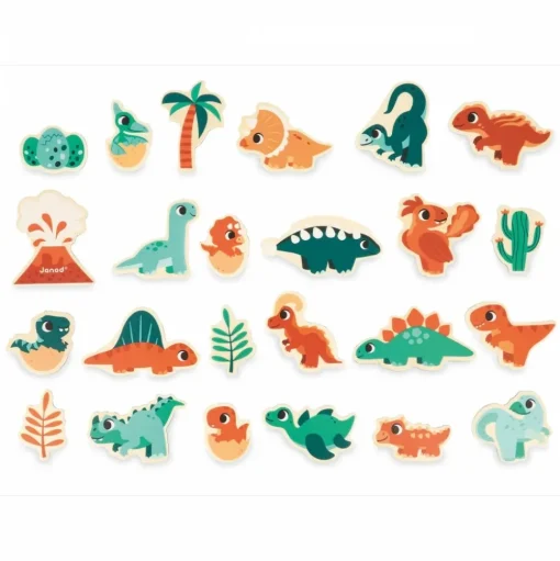 Imanes Dino 24 piezas - Janod