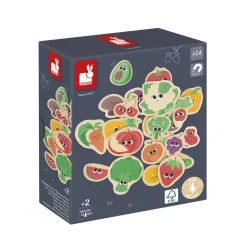 Imanes frutas y verduras 24 piezas - Janod