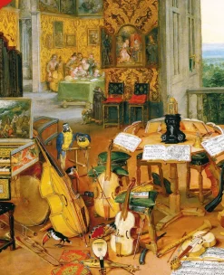 Instrumentos musicales de Bruegel - Puzzle Michèle Wilson