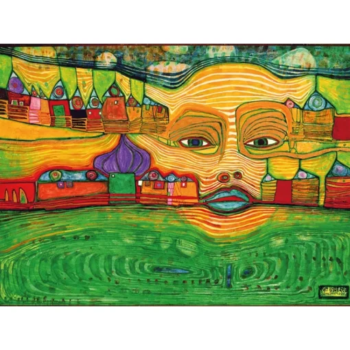Irinalandia en los Balcanes de Hundertwasser - Puzzle Michèle Wilson