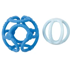 Juego de 2 bolas de silicona azul - Nattou
