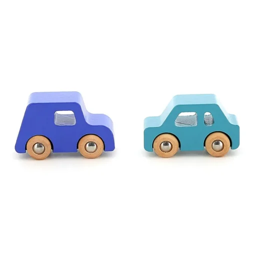 Juego de 4 coches de madera City - Vilac