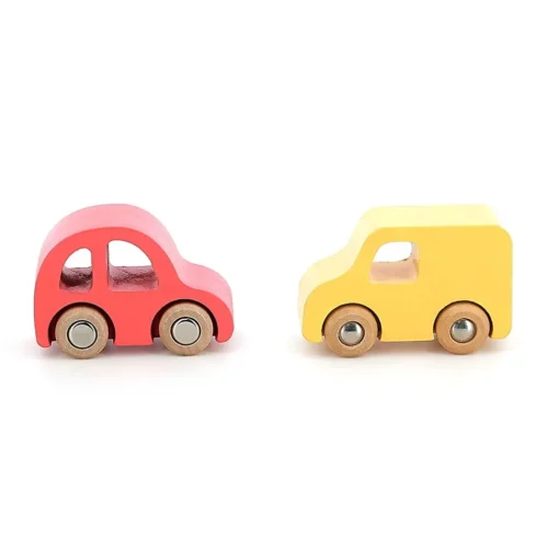 Juego de 4 coches de madera City - Vilac