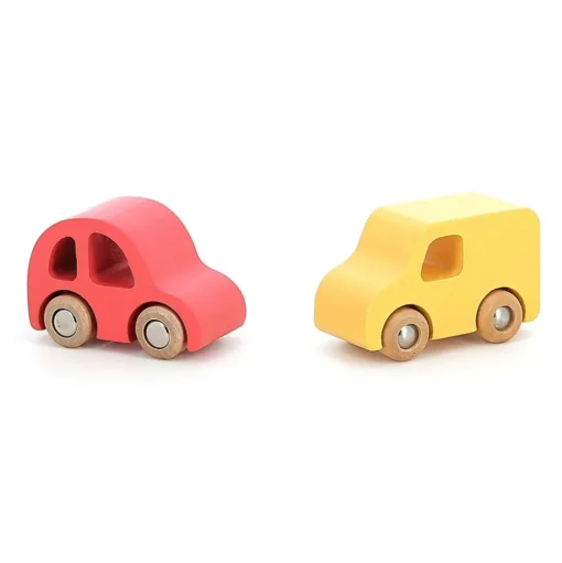 Juego de 4 coches de madera City - Vilac
