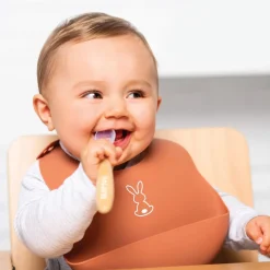 Juego de 4 cucharas de silicona para bebés - Nattou