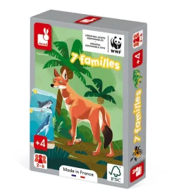Juego de 7 familias del reino animal - Janod