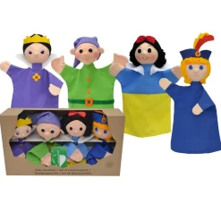 Juego de 4 marionetas Blancanieves - Mú