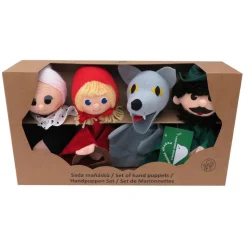 Juego de 4 marionetas de Caperucita Roja - Mú