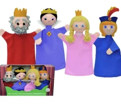Juego de 4 marionetas de la familia real - Mú