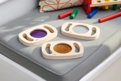 Juego de 3 paneles de purpurina - TickiT