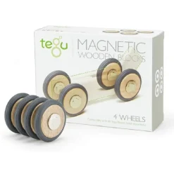 Juego de 4 ruedas magnéticas de madera Tegu - Tegu
