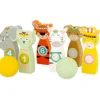 Juego de bolos de animales 10 cm - Ulysse