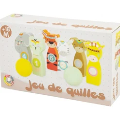 Juego de bolos de animales 10 cm - Ulysse