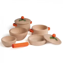 Juego de cocina natural 7 piezas - Erzi