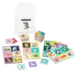 Juego de la lotería de madera animales arcoiris - Vilac