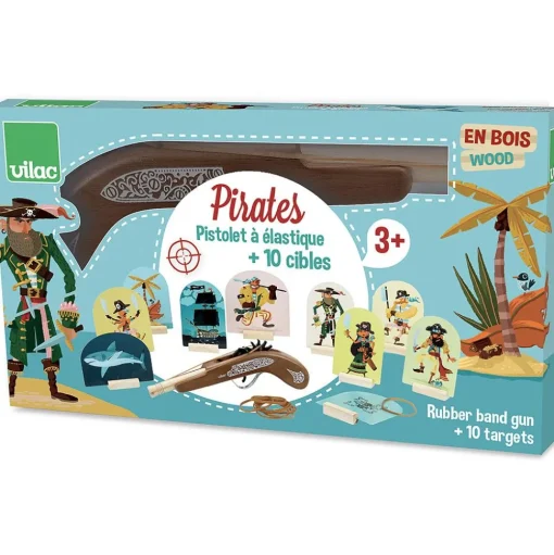 Juego de pistola bungee de piratas - Vilac