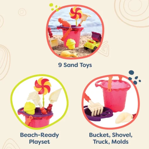 Juego de playa rojo - B.Toys
