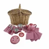 Juego de té de metal Mariquita en cesta de mimbre - Egmont Toys